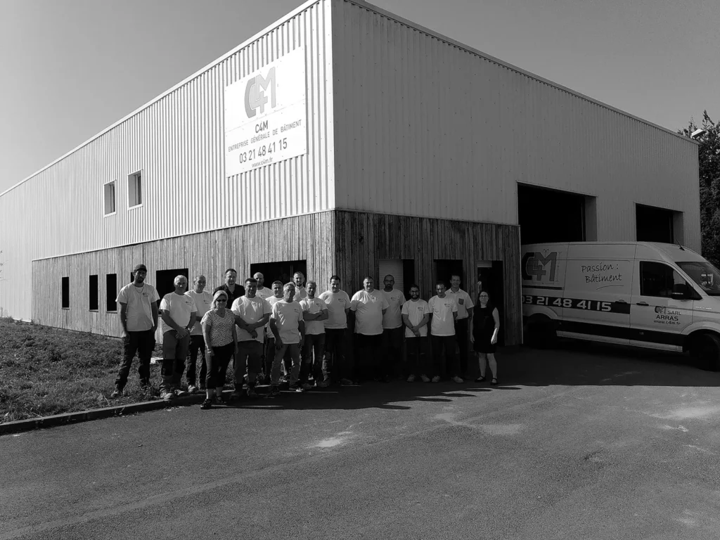 Équipe de C4M entreprise générale de bâtiment en France